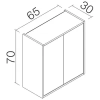 Seturi mobilă de baie Orka Sedir 65 MDF/ Stejar Sonoma photo 2