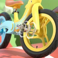Bicicletă fără pedale 4Play Dolphin 12" 12" Metal/ Yellow photo 2