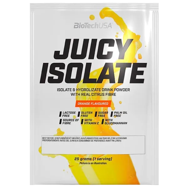 Proteină BioTechUSA Juicy Isolate 25 g (5999076244713) praf/ Portocală photo 1 Proteină BioTechUSA Juicy Isolate 25 g (5999076244713) praf/ Portocală photo 1