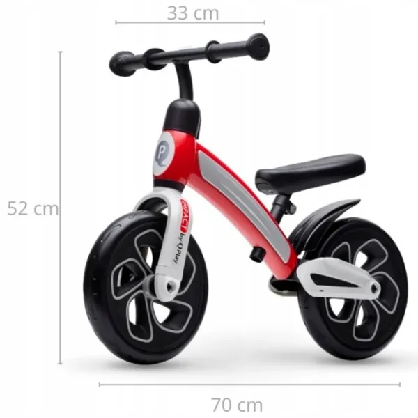 Bicicletă fără pedale Qplay Impact 10" 10" Metal/ Red photo 4