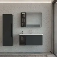 Seturi mobilă de baie Orka PURE 100 MDF/ Antracit photo 3