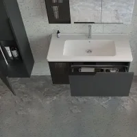 Seturi mobilă de baie Orka PURE 80 MDF/ Antracit photo 2