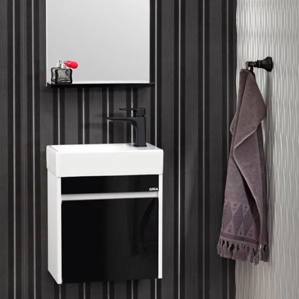 Seturi mobilă de baie Orka Yedisu 45 MDF/ Black photo 2