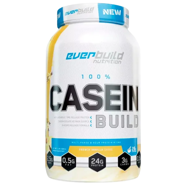 Proteină EverBuild 100% Casein 908 g (852822007855) praf/ Înghețată, vanilie photo 1 Proteină EverBuild 100% Casein 908 g (852822007855) praf/ Înghețată, vanilie photo 1