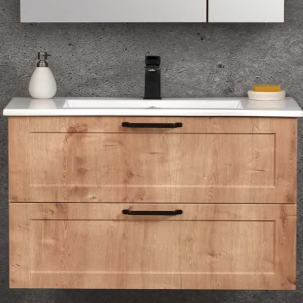 Seturi mobilă de baie Orka New Su 80 MDF/ Oak photo 2