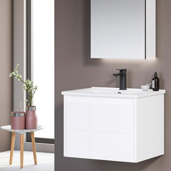 Наборы мебели для ванной комнаты Orka New Likya 60 МДФ/ White photo 2