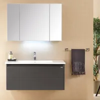 Seturi mobilă de baie Orka New Likya 100 MDF/ Antracit photo 3