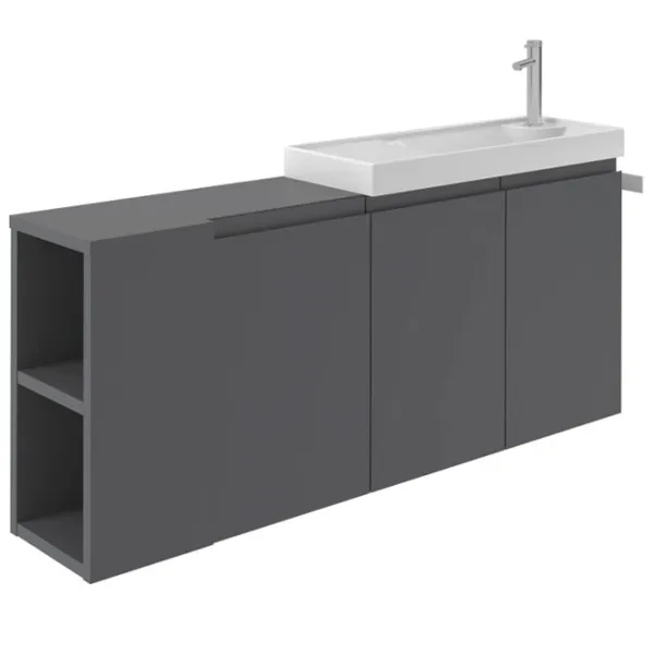 Seturi mobilă de baie Orka FERLA 80 MDF/ Antracit photo 1