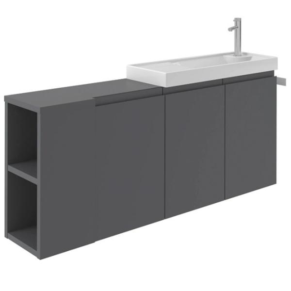 Seturi mobilă de baie Orka FERLA 80 MDF/ Antracit photo 1