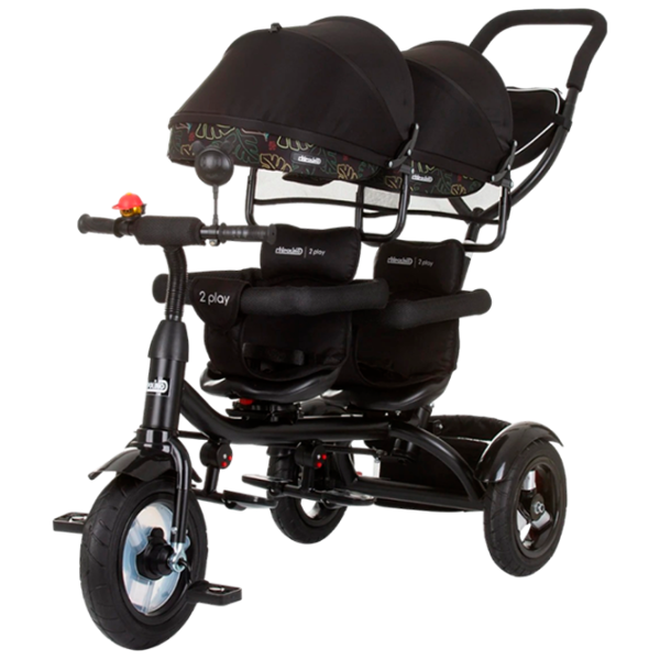 Трицикл Chipolino 2Play 40 кг/ Black photo 1 Трицикл Chipolino 2Play 40 кг/ Black photo 1
