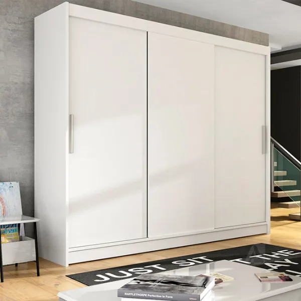 Шкаф Space Meble Aston II 250 x 58см x 215 / ЛДСП / White photo 2 Шкаф Space Meble Aston II 250 x 58см x 215 / ЛДСП / White photo 2