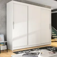 Dulap Space Meble Aston II 250 x 58 x 215 / PAL / White photo 2