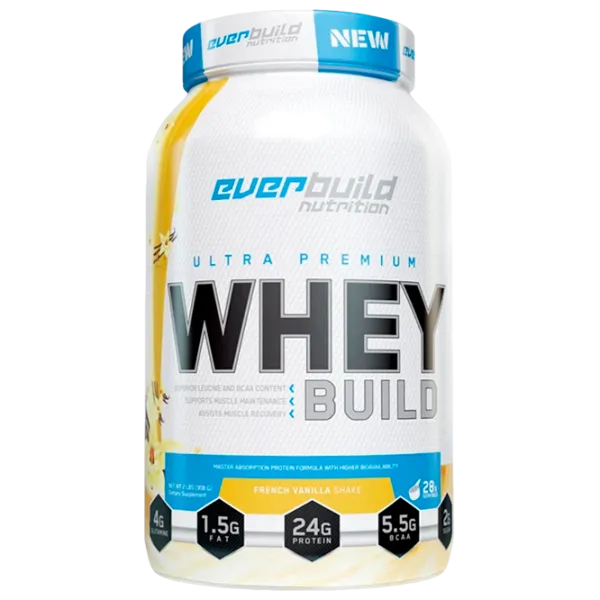 Протеин EverBuild Whey Build 908 г (852822007367) порошок/ Мороженое, ваниль photo 1 Протеин EverBuild Whey Build 908 г (852822007367) порошок/ Мороженое, ваниль photo 1