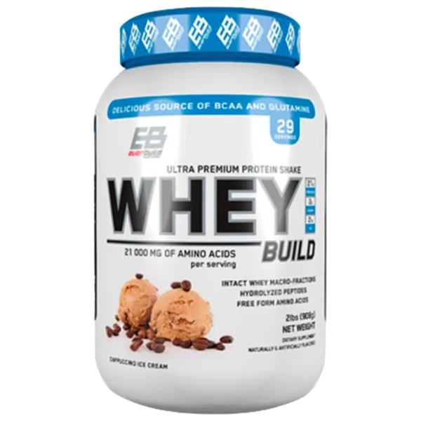 Протеин EverBuild Whey Build 908 г (034659089703) порошок/ Шоколадное мороженное photo 1 Протеин EverBuild Whey Build 908 г (034659089703) порошок/ Шоколадное мороженное photo 1