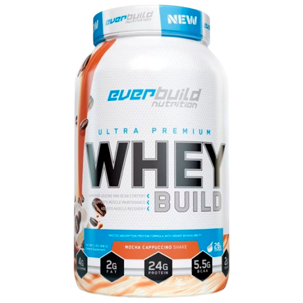 Протеин EverBuild Whey Build 908 г (853907008743) порошок/ Мокко-Капучино photo 1 Протеин EverBuild Whey Build 908 г (853907008743) порошок/ Мокко-Капучино photo 1
