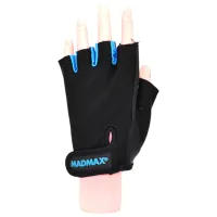 Фитнес-перчатки Mad Max RAINBOW BLACK/ TURQUOISE M photo 2