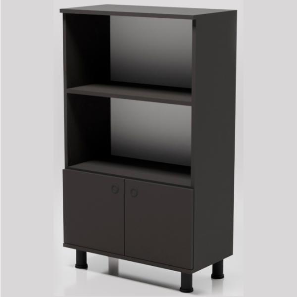 Шкаф с полками Smartex Mini 115.5 x 70 x 35см/ ДСП/ Черный photo 3