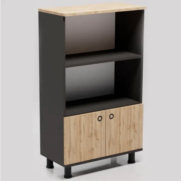 Шкаф с полками Smartex Mini 115.5 x 70 x 35см/ ДСП/ Темный дуб photo 2