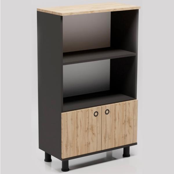 Шкаф с полками Smartex Mini 115.5 x 70 x 35см/ ДСП/ Темный дуб photo 2