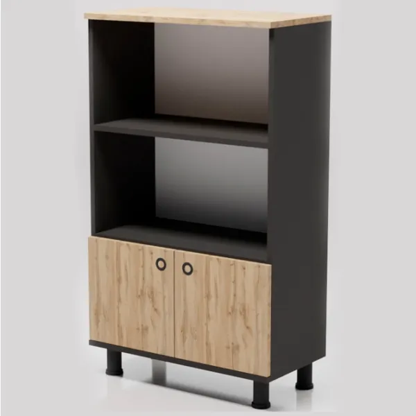 Шкаф с полками Smartex Mini 115.5 x 70 x 35см/ ДСП/ Темный дуб photo 3