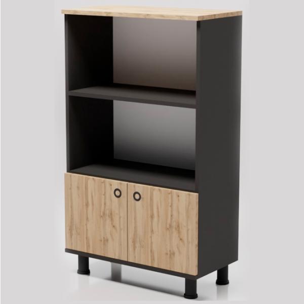 Шкаф с полками Smartex Mini 115.5 x 70 x 35см/ ДСП/ Темный дуб photo 3