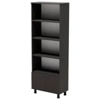 Шкаф с полками Smartex Maxi 187 x 70 x 35см/ ДСП/ Черный