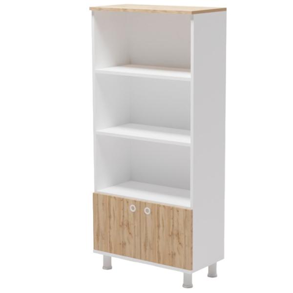 Dulap cu polițe Smartex Mediu 151.4 x 70 x 35/ PAL/ Stejar închis photo 1