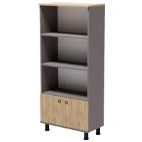 Шкаф с полками Smartex Mediu 151.4 x 70 x 35см/ ДСП/ Темный дуб