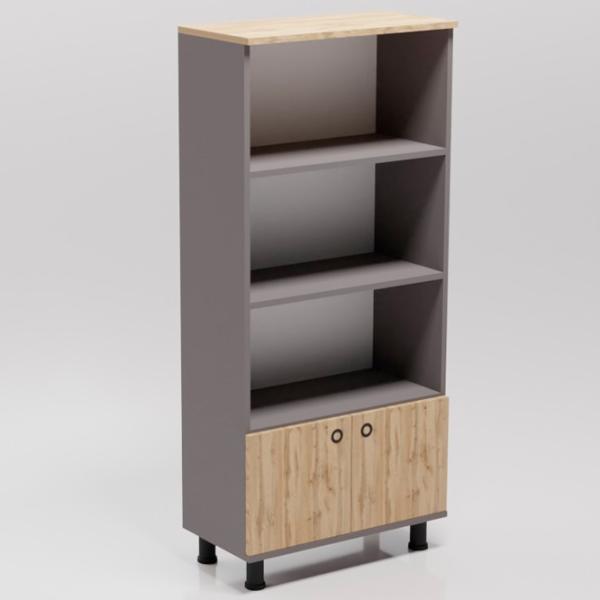 Шкаф с полками Smartex Mediu 151.4 x 70 x 35см/ ДСП/ Темный дуб photo 3