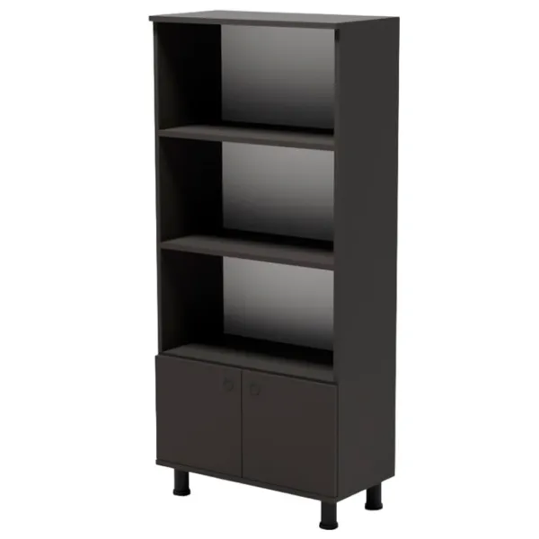 Dulap cu polițe Smartex Mediu 151.4 x 70 x 35/ PAL/ Black photo 1