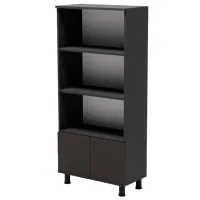 Шкаф с полками Smartex Mediu 151.4 x 70 x 35см/ ДСП/ Черный