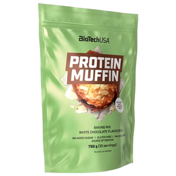 Proteină BioTechUSA Protein Muffin 750 g (5999076240791) praf/ Ciocolată albă photo 1 Proteină BioTechUSA Protein Muffin 750 g (5999076240791) praf/ Ciocolată albă photo 1