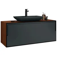 Наборы мебели для ванной комнаты Orka Craft Kompact 80 МДФ/ Antracit