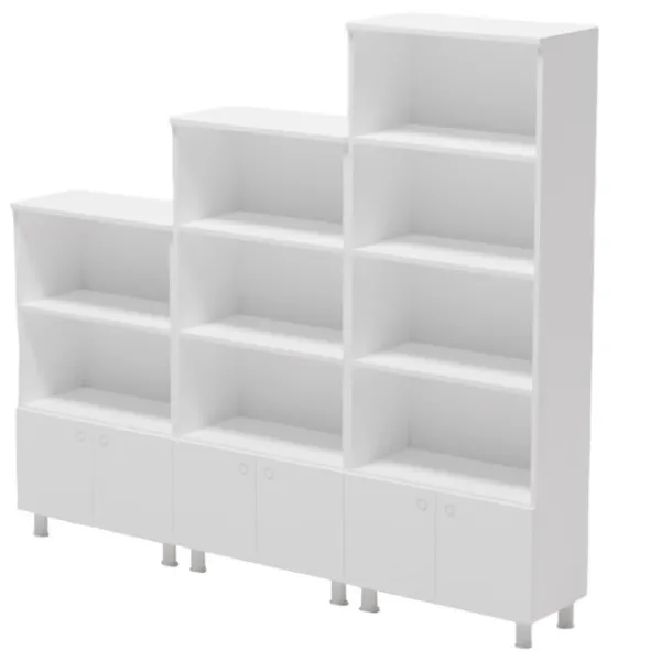 Шкаф с полками Smartex Set 187.3 x 210 x 35см/ ДСП/ White photo 1