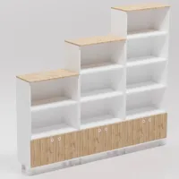 Dulap cu polițe Smartex Set 187.3 x 210 x 35/ PAL/ Stejar închis photo 3