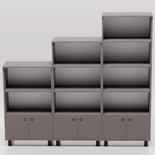 Шкаф с полками Smartex Set 187.3 x 210 x 35см/ ДСП/ Grafit photo 2