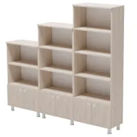 Шкаф с полками Smartex Set 187.3 x 210 x 35см/ ДСП/ Дуб светлый