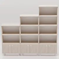 Dulap cu polițe Smartex Set 187.3 x 210 x 35/ PAL/ Stejar deschis photo 2