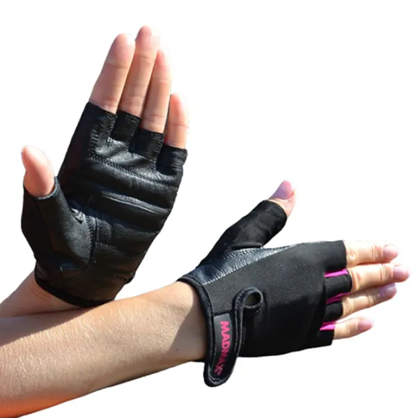 Mănuși Fitness Mad Max RAINBOW BLACK/ NEON PINK S photo 4 Mănuși Fitness Mad Max RAINBOW BLACK/ NEON PINK S photo 4