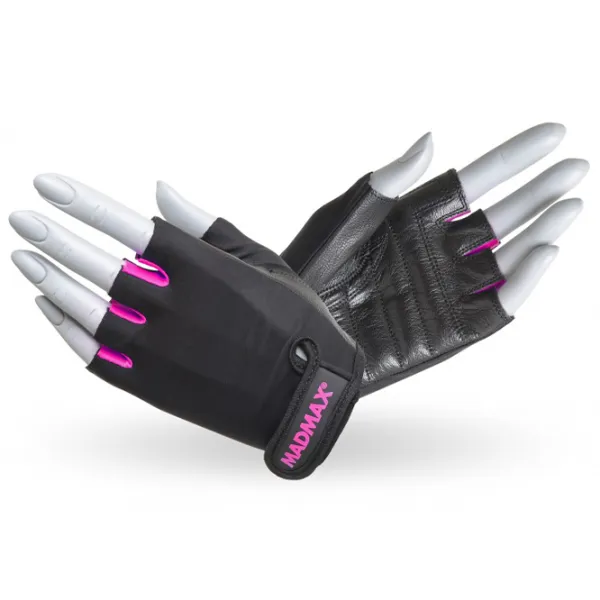 Фитнес-перчатки Mad Max RAINBOW BLACK/ NEON PINK XS photo 1