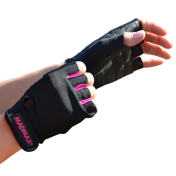 Фитнес-перчатки Mad Max RAINBOW BLACK/ NEON PINK XS photo 5