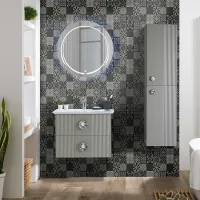 Seturi mobilă de baie Martat Vanity 70 MDF/ Gray photo 2