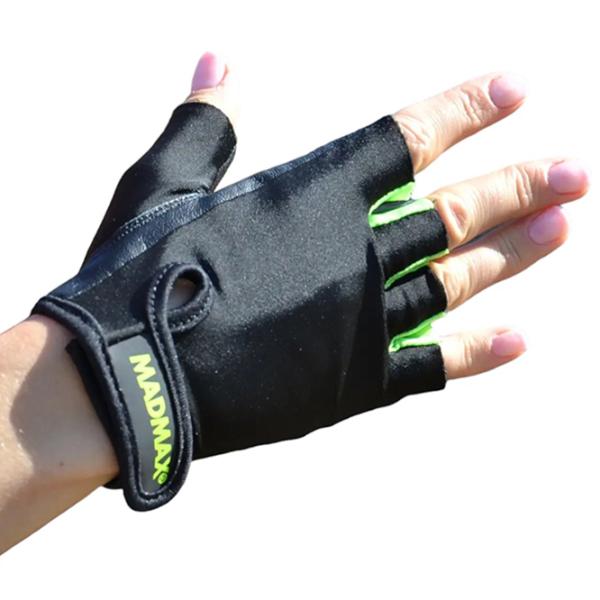 Фитнес-перчатки Mad Max RAINBOW BLACK/ NEON GREEN XS photo 2 Фитнес-перчатки Mad Max RAINBOW BLACK/ NEON GREEN XS photo 2