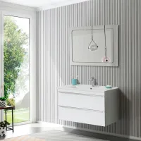 Seturi mobilă de baie Martat Vesta 100 MDF/ White photo 2