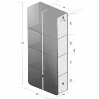 Raft pentru baie Daske Shelf-Organizer Sensey Max Aluminiu/ Black Mono photo 8