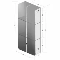 Raft pentru baie Daske Shelf-Organizer Sensey Aluminiu/ Grey Mono photo 10