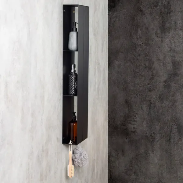 Raft pentru baie Daske Shelf-Organizer Sensey Aluminiu/ Black Mono photo 6 Raft pentru baie Daske Shelf-Organizer Sensey Aluminiu/ Black Mono photo 6