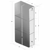 Raft pentru baie Daske Shelf-Organizer Sensey Aluminiu/ White Mono photo 6