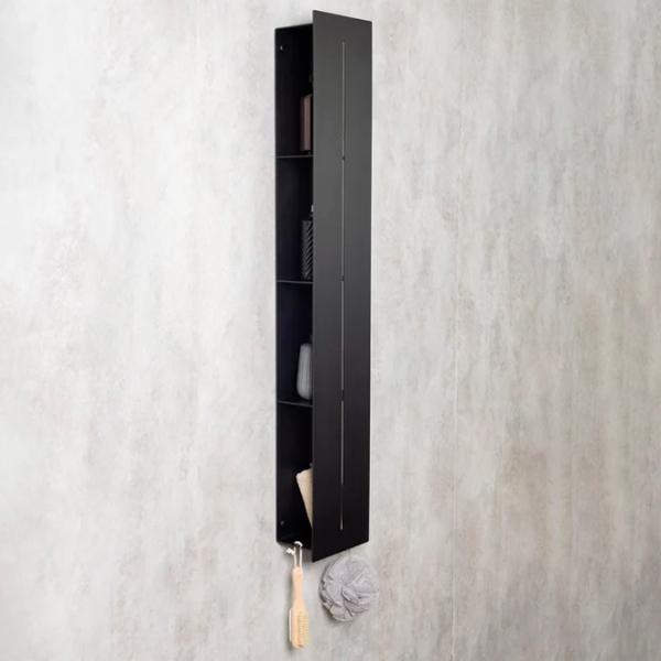 Полка для ванной Daske Shelf-Organizer Continental Max Алюминий/ Black Mono photo 4