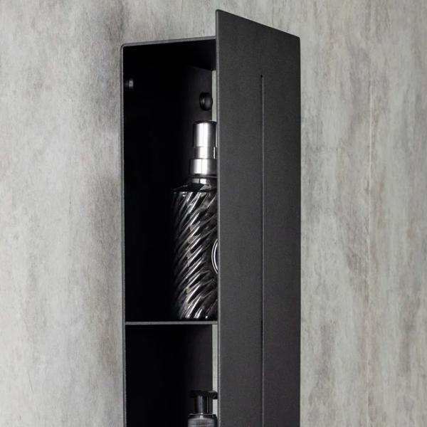 Полка для ванной Daske Shelf-Organizer Continental Max Алюминий/ Black Mono photo 7